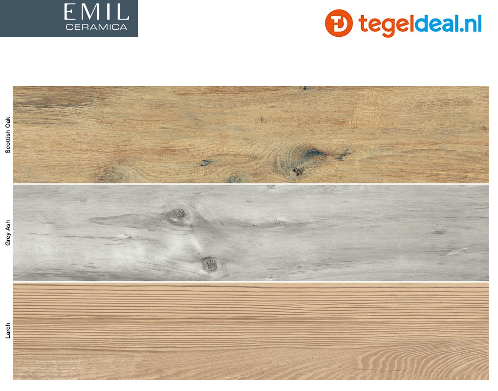 Emil, Millelegni, LARCH, houtlook tegels