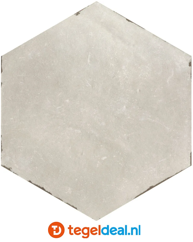 Nanda Tiles, Capri TIBERIO TAUPE, 14x16 cm, hexagon tegels