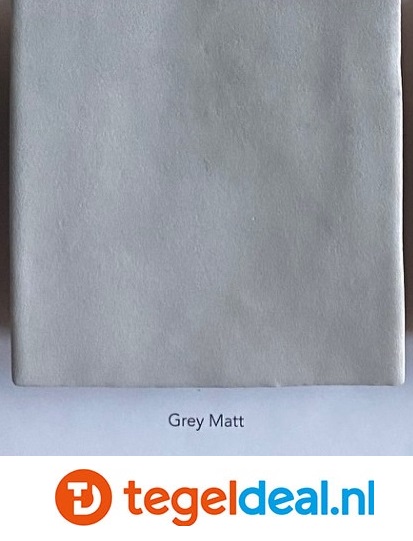 WOW Design, Fez GREY Matt, 6,2x12,5 cm handvorm wandtegels
