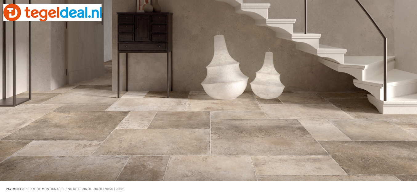 SIL Ceramiche, Pierre De Montignac Blend, 60x60 cm, natuursteenlook tegels