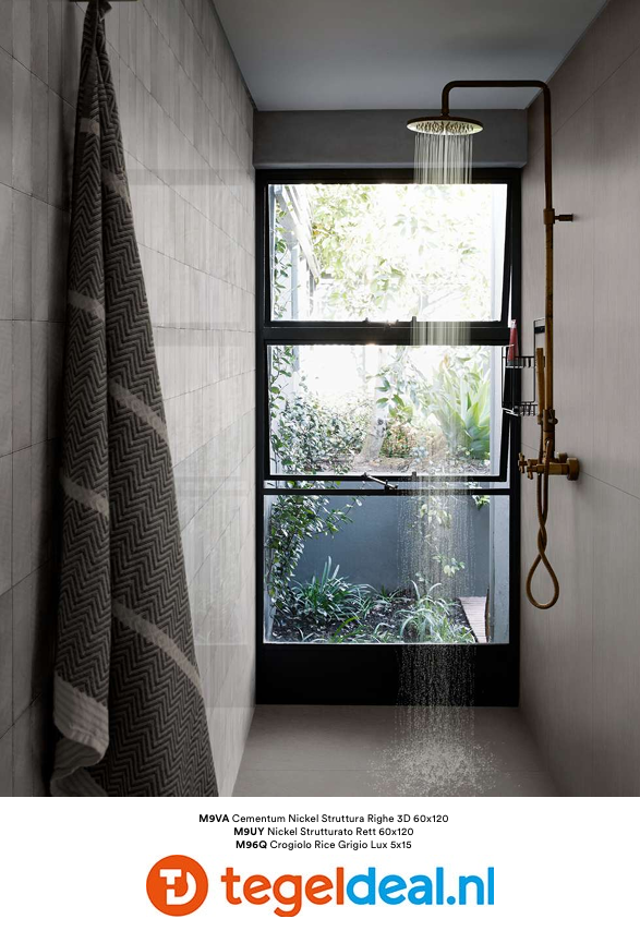 Marazzi Cementum NICKEL, 120x120x0,6 cm Strutt., MAX9, cementlook tegels Marazzi Cementum NICKEL, 120x120x0,6 cm Strutt., MAX9, cementlook tegels