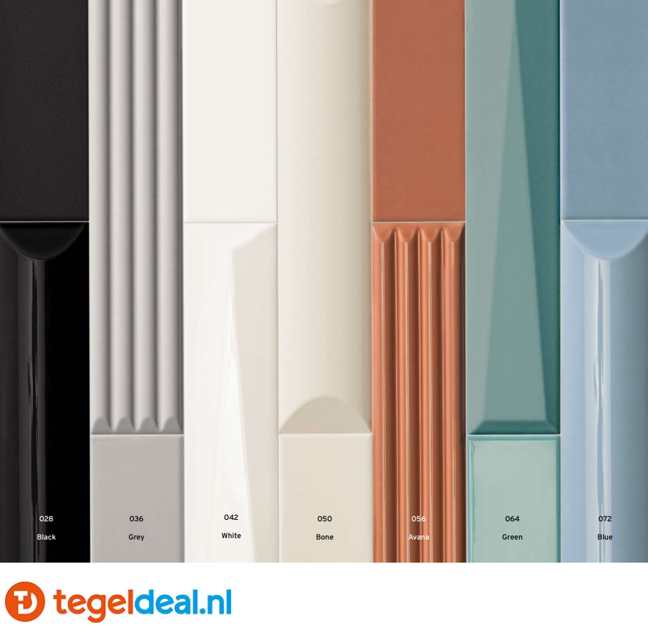 La Fabbrica, Up, 3D wandtegels in diverse uitvoeringen