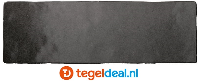 Equipe, Magma BLACK COAL, 6,5x20 cm, art 24962, handvorm wandtegels