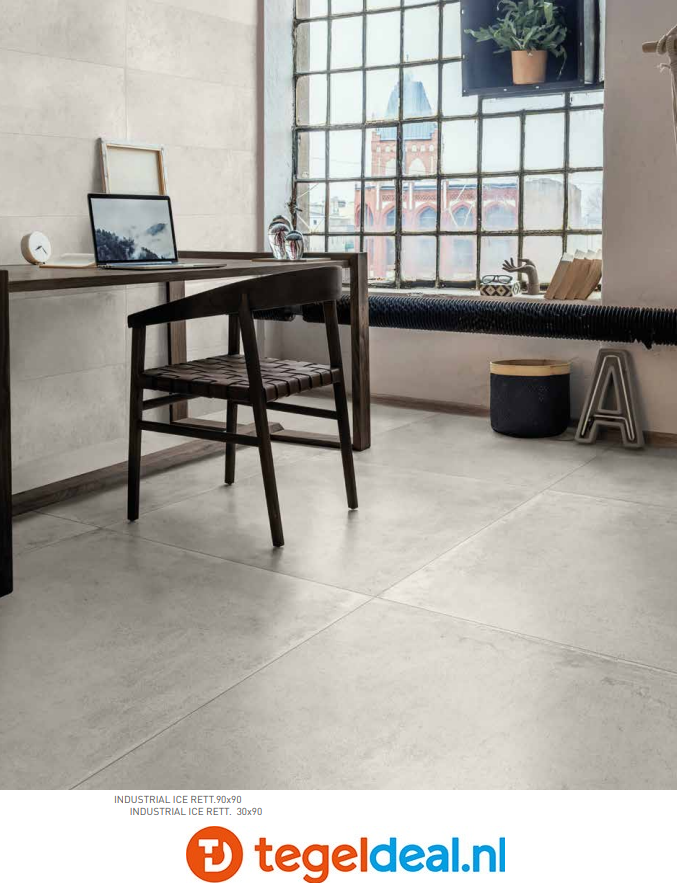 SIL Ceramiche, Industrial ICE, 120x120 cm GRIP, betonlook tegels SIL Ceramiche, Industrial ICE, 120x120 cm GRIP, betonlook tegels