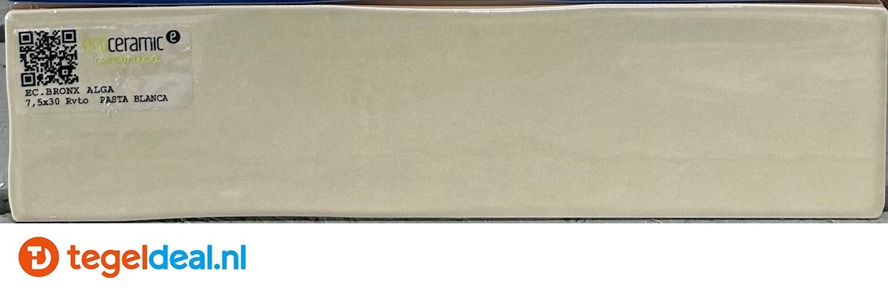 Ecoceramic, Bronx ALGA, 7,5x30 cm, handvorm wandtegels