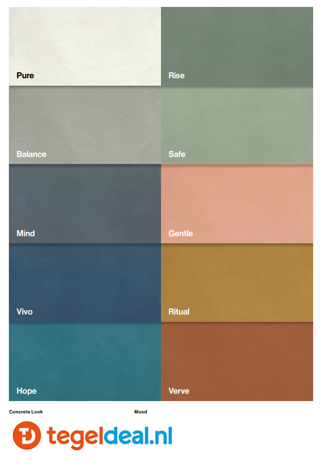 EnergieKer Mood, betonlook tegels voor vloer en wand vanaf € 37,95 per m2