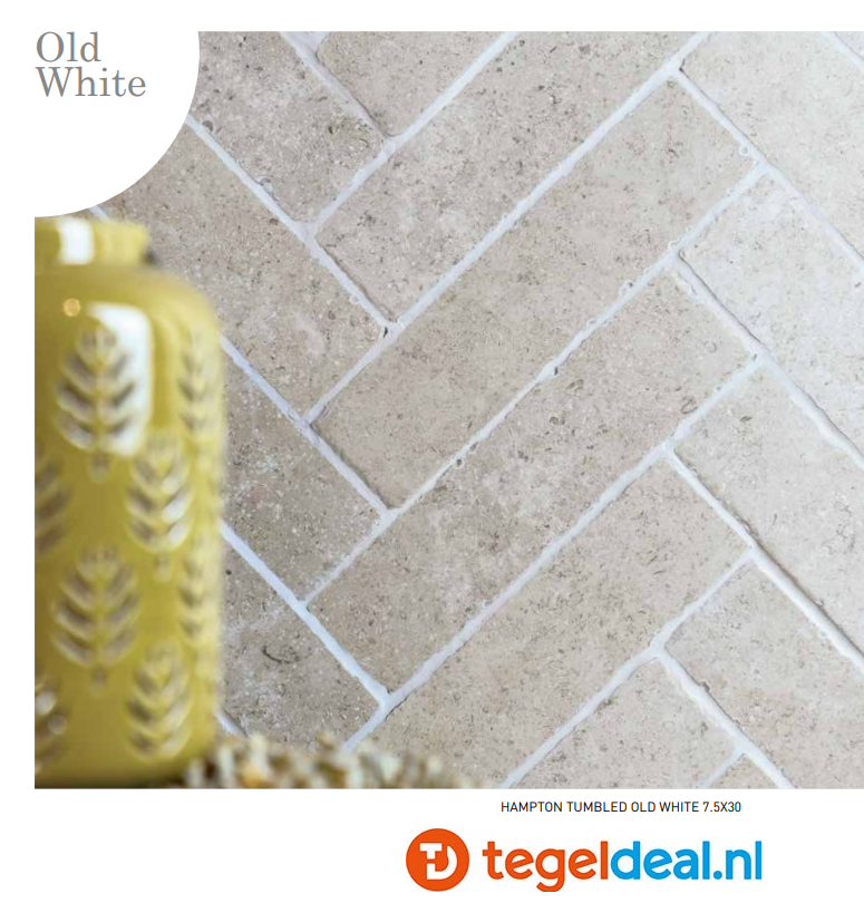 TRT SIL Ceramiche, Hampton OLD WHITE, 60x90x2 cm, terrastegels