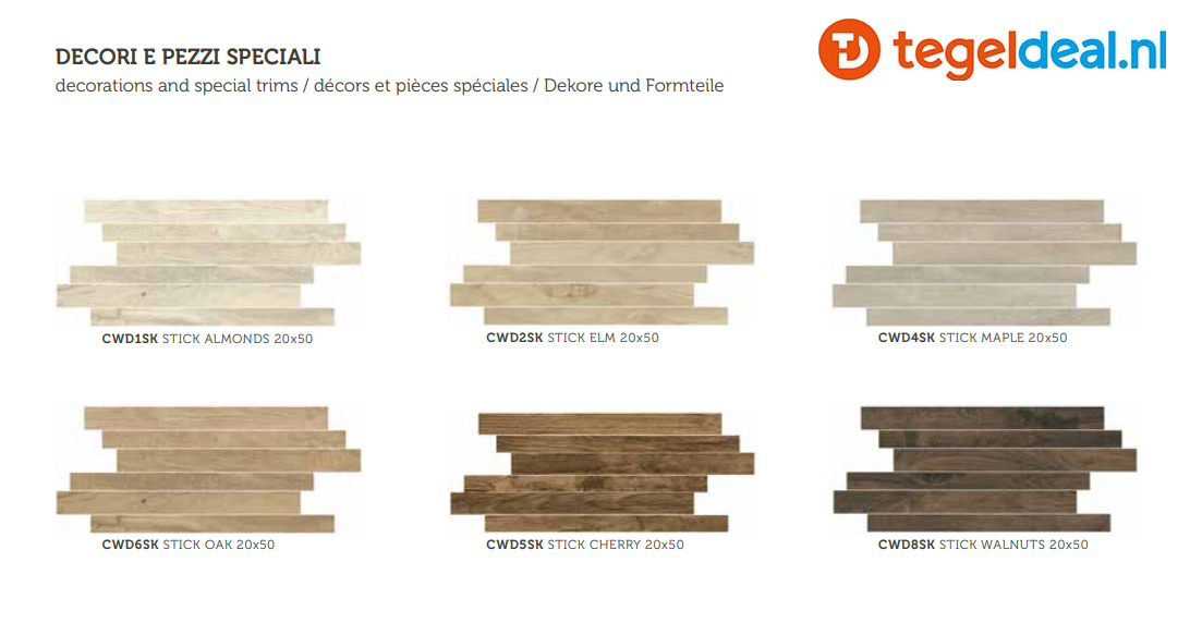 VLT Castelvetro, Woodland Elm, 20x120 cm, CWD22R2 