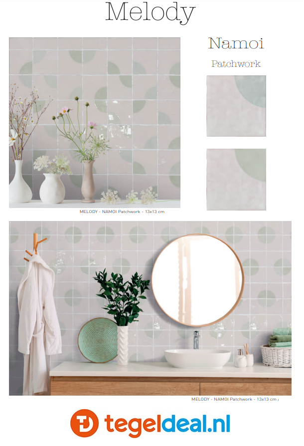 WDT Nanda Tiles, Melody, 13x13 cm WDT Nanda Tiles, Melody, 13x13 cm