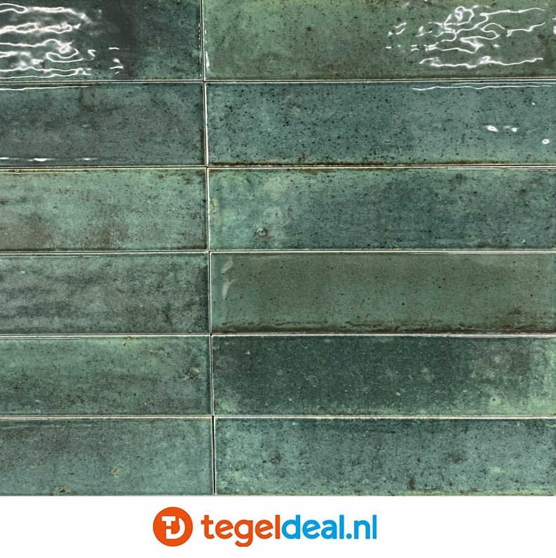 Ribesalbes Hope OLIVE, 6x25 cm handvorm wandtegels - OP VOORRAAD