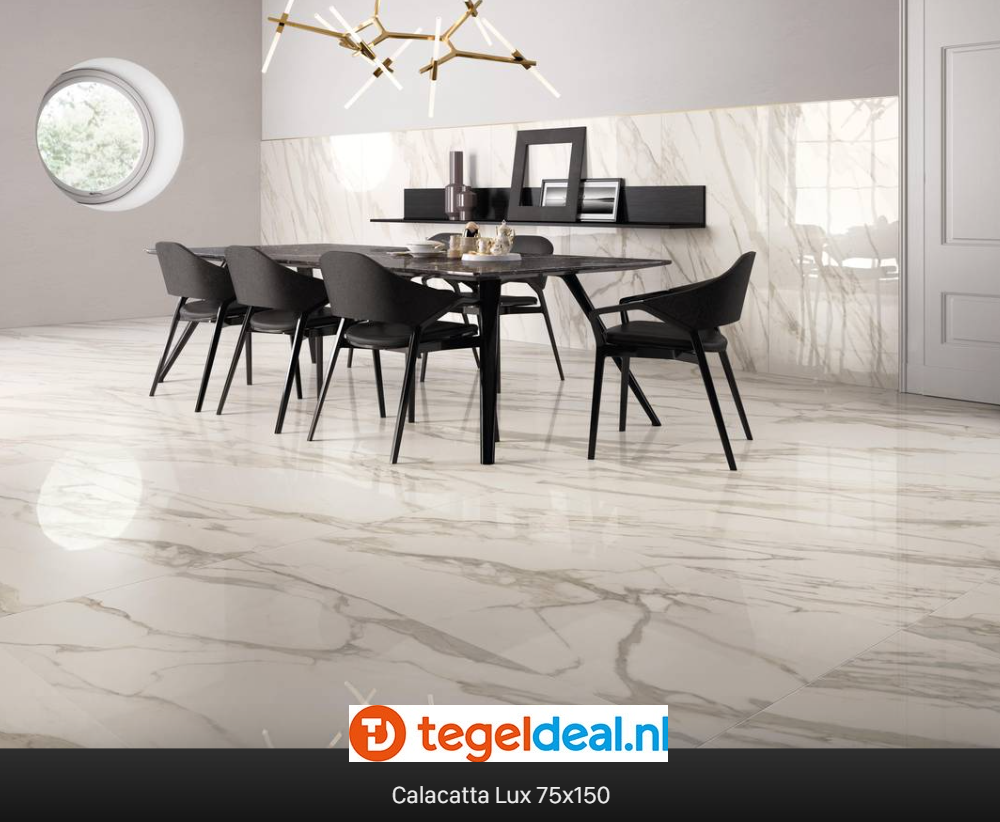 Supergres Purity of Marble, Calacatta Lux, 60x120 cm, marmerlook tegels Supergres Purity of Marble, Calacatta Lux, 60x120 cm, marmerlook tegels