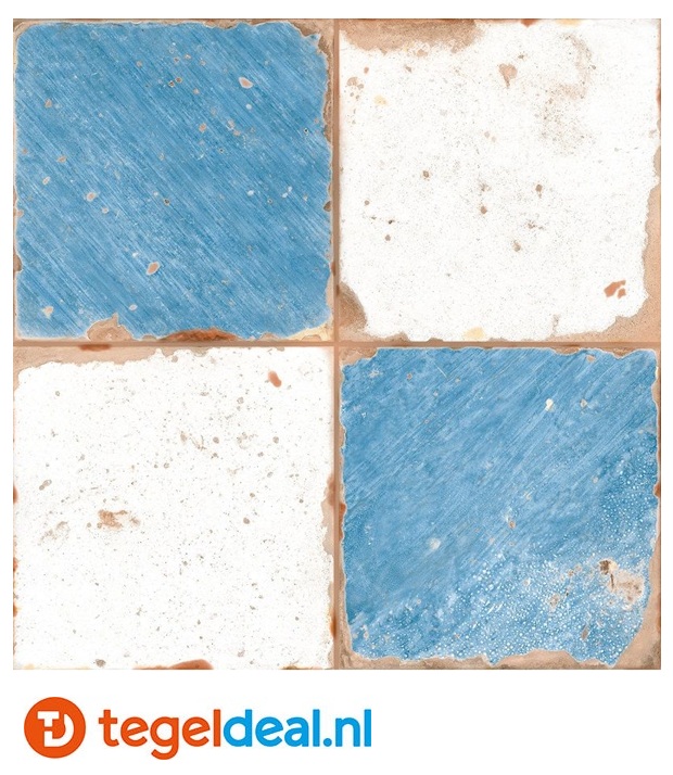 Peronda, Fs Artisan Damero-A, 33x33 cm, vintage patroontegels