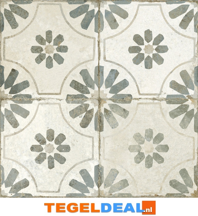Peronda, Fs Blume SAGE, 45x45 cm, vintage patroontegels