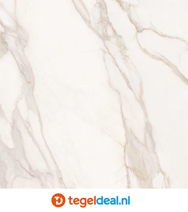 WDT Supergres Purity of Marble, Calacatta, 30,5x91,5 cm, glans