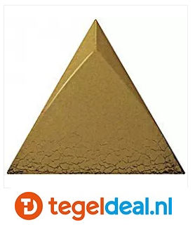 OPRUIMING : 1,69 m2 Equipe, Magical 3D, Tirol, METALLIC, driehoek 3D wandtegels - 1,69 m2 voor 100,00 euro 