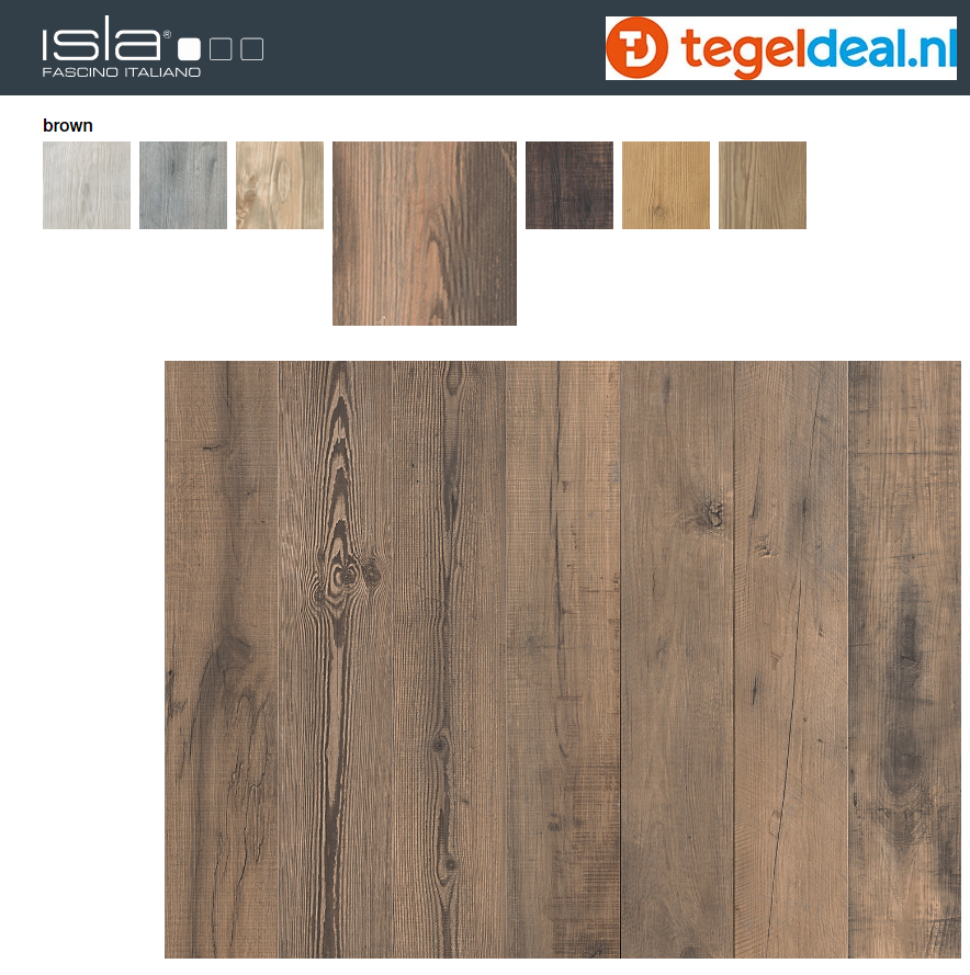 VLT Isla Tiles Essence Brown, 20 x 120 cm, 1004643