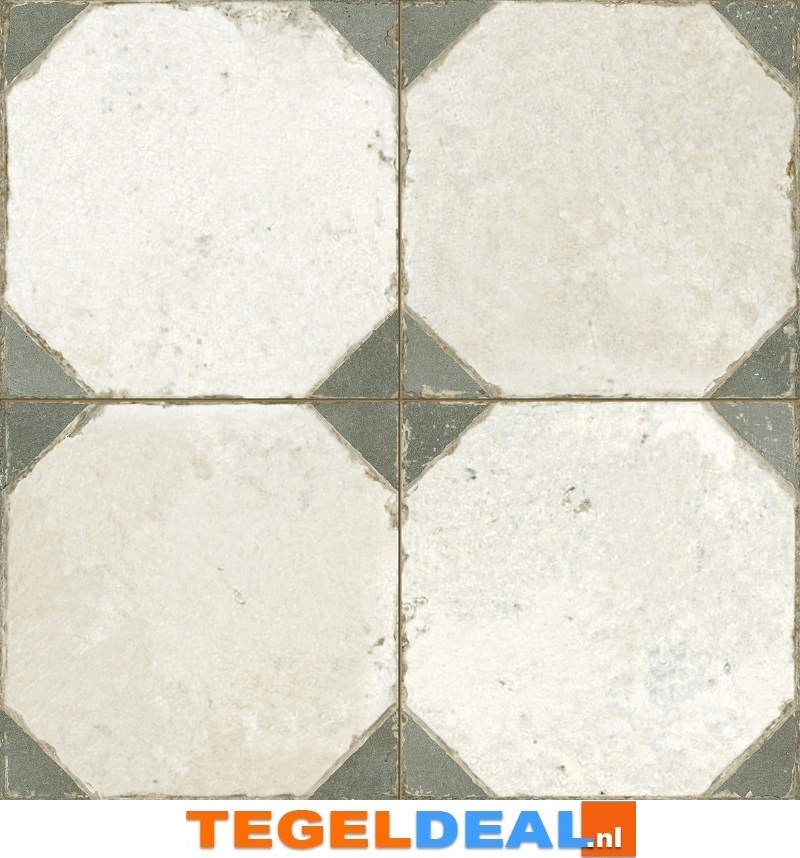Peronda, Fs Yard Sage, 45x45 cm, vintage patroontegels
