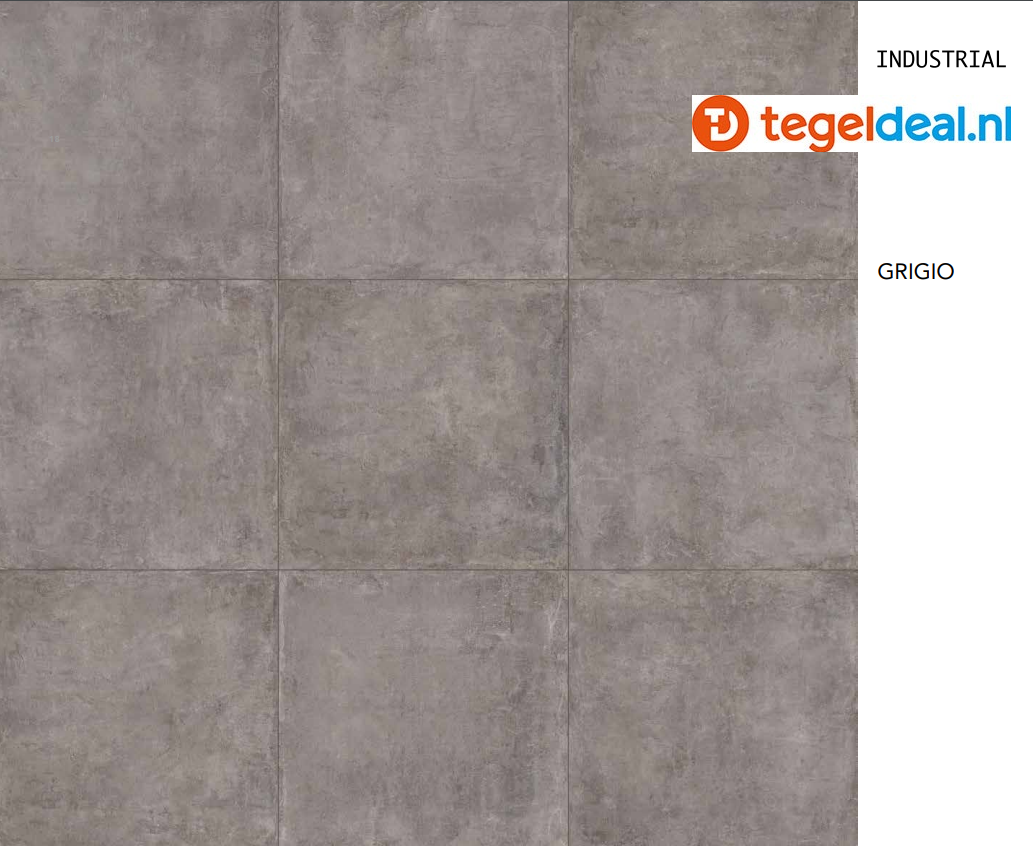 TRT Castelvetro, Industrial BEIGE, 60x60x2 cm, XIS60R2 OUTFIT