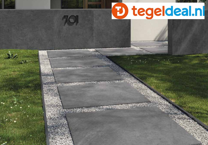 Supergres H.24 Dark, 120x120x2 cm HDT1, OUTDOOR terrastegels