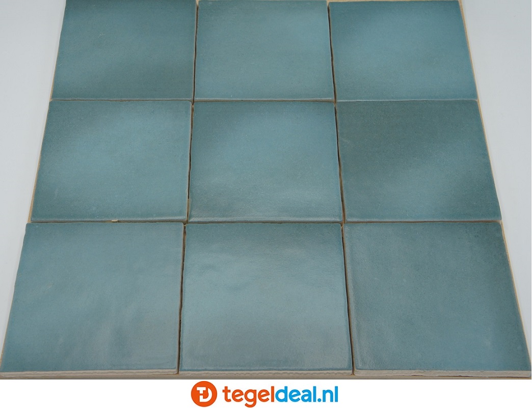 Equipe, Magma AQUAMARINA, 13,2x13,2 cm, art 24976, handvorm wandtegels