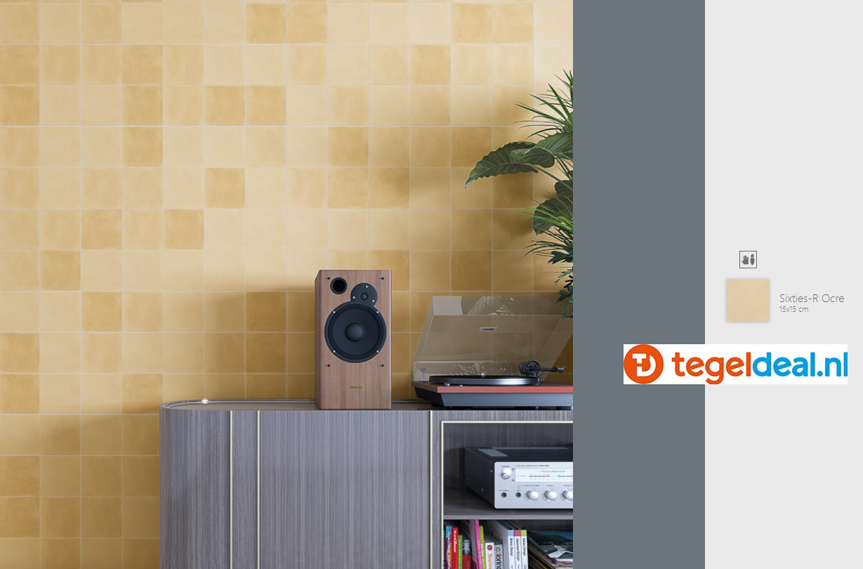 Vives Pop Tile, 15x15 cm, tegels - uni kleuren Vives Pop Tile, 15x15 cm, tegels - uni kleuren