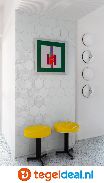 Marazzi Lume WHITE, 21x18,2 cm MFFE, hexagon tegels 