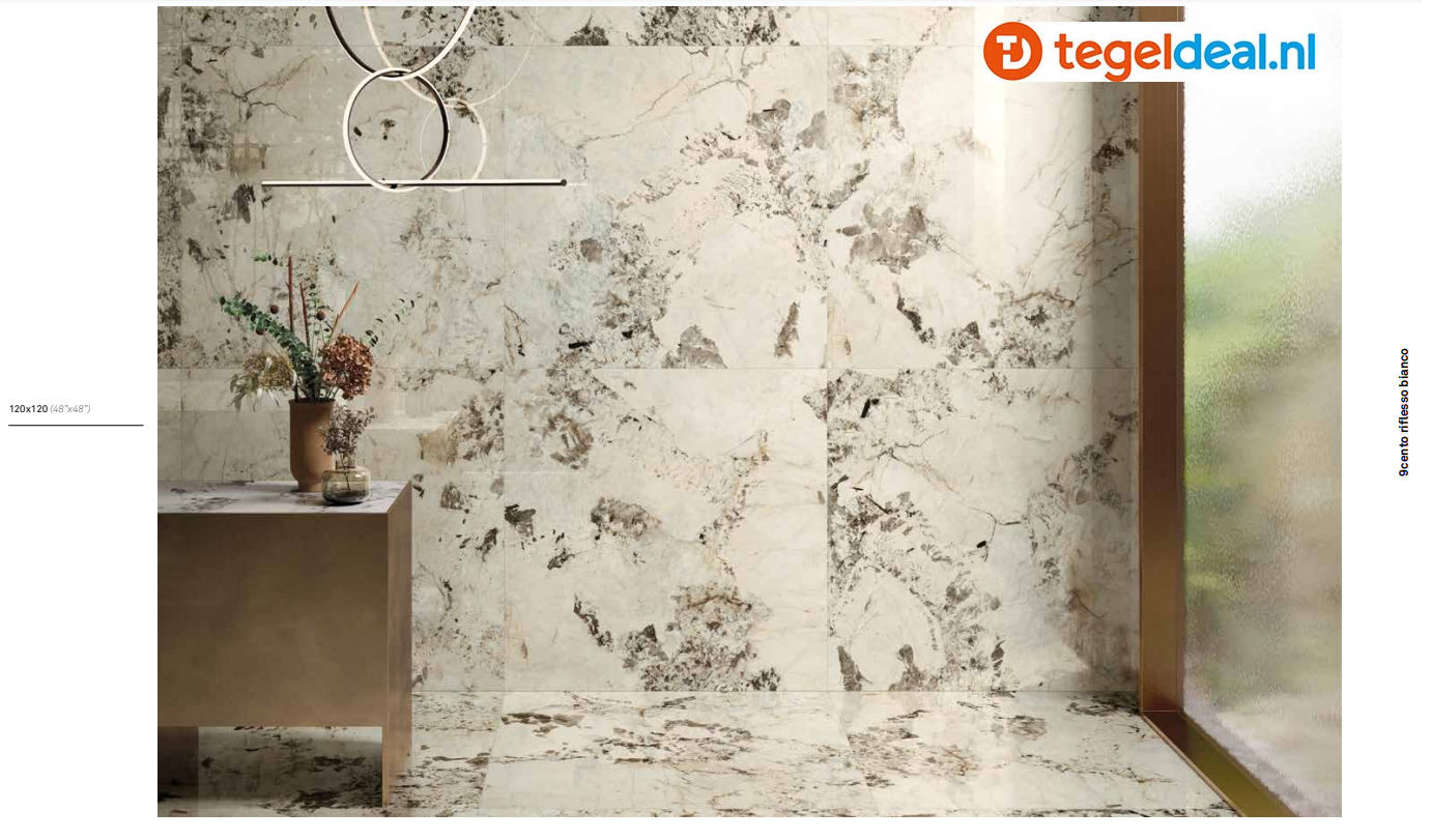 KEOPE 9cento, RIFLESSO BIANCO Lappato, 60x120 cm