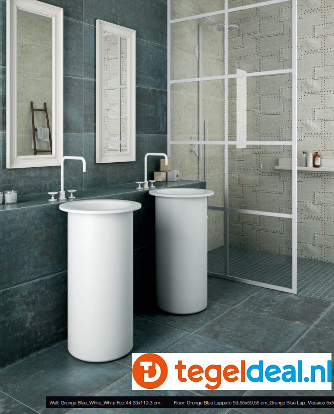 Aparici, Grunge Blue G-3234, 45x120 cm, wandtegels