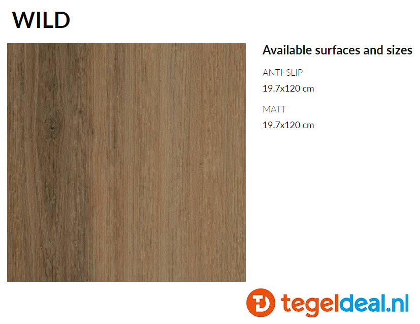 Supergres Natural Appeal Wild, 20x120 cm, NTW2, houtlook tegels