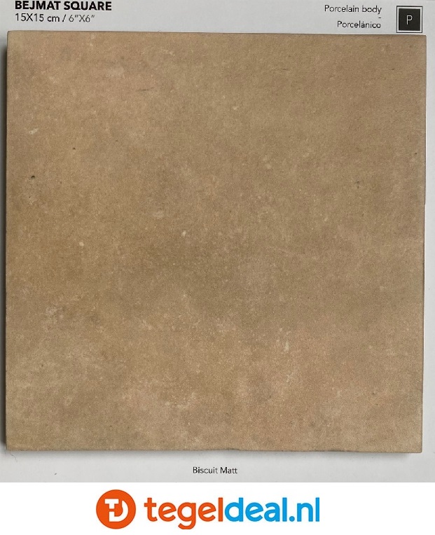 WOW Design, Bejmat BISCUIT MATT, 15x15 cm wandtegels