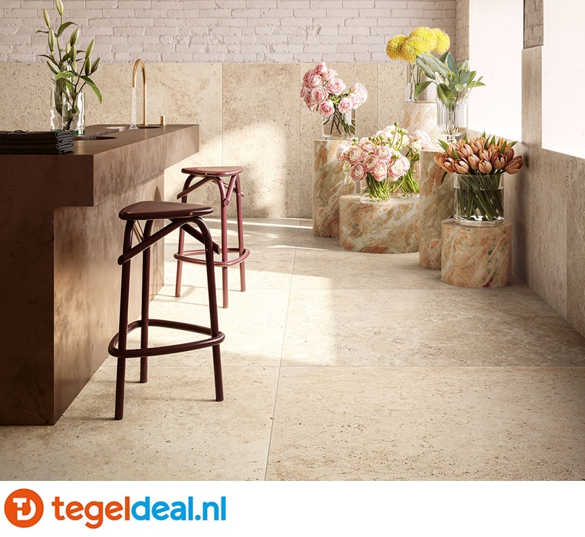 Serenissima Grande in Falda, natuursteenlook tegels