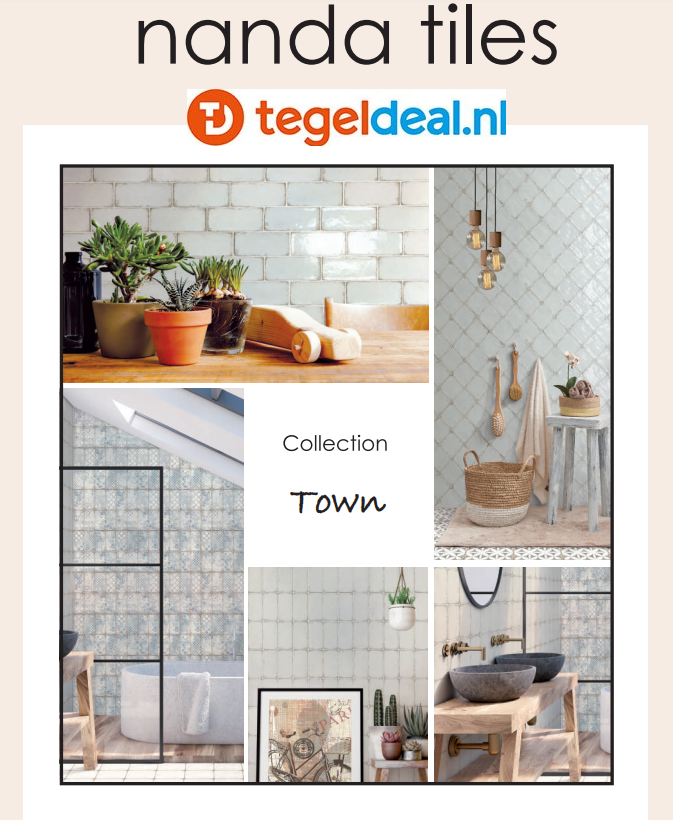 WDT Nanda Tiles, Town, vintage wandtegels