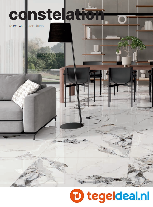 Villa, CONSTELATION, 60x120 cm Polished, marmerlook tegels - €39,50 per m2 