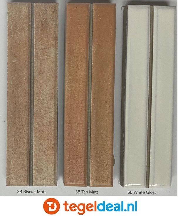 WOW Design, Sweet Bars BISCUIT MATT, 11,6x11,6 cm, wandtegels met reliëf