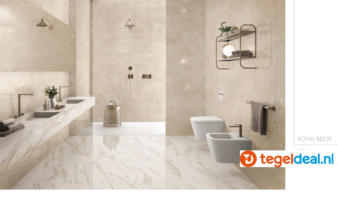 Supergres Purity of Marble, Royal Beige Lux, 60x120 cm, marmerlook tegels Supergres Purity of Marble, Royal Beige Lux, 60x120 cm, marmerlook tegels