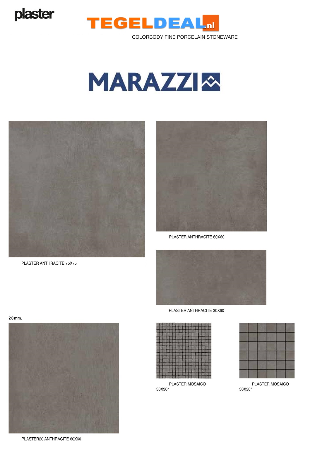 VLT Marazzi Plaster, betonlook VLT Marazzi Plaster, betonlook