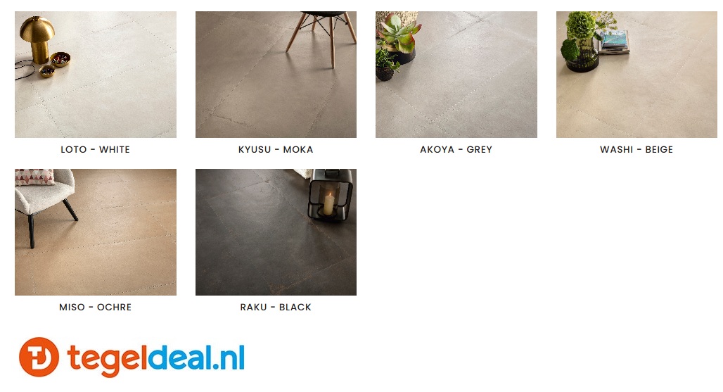 Edimax Astor, Iro, betonlook tegels 