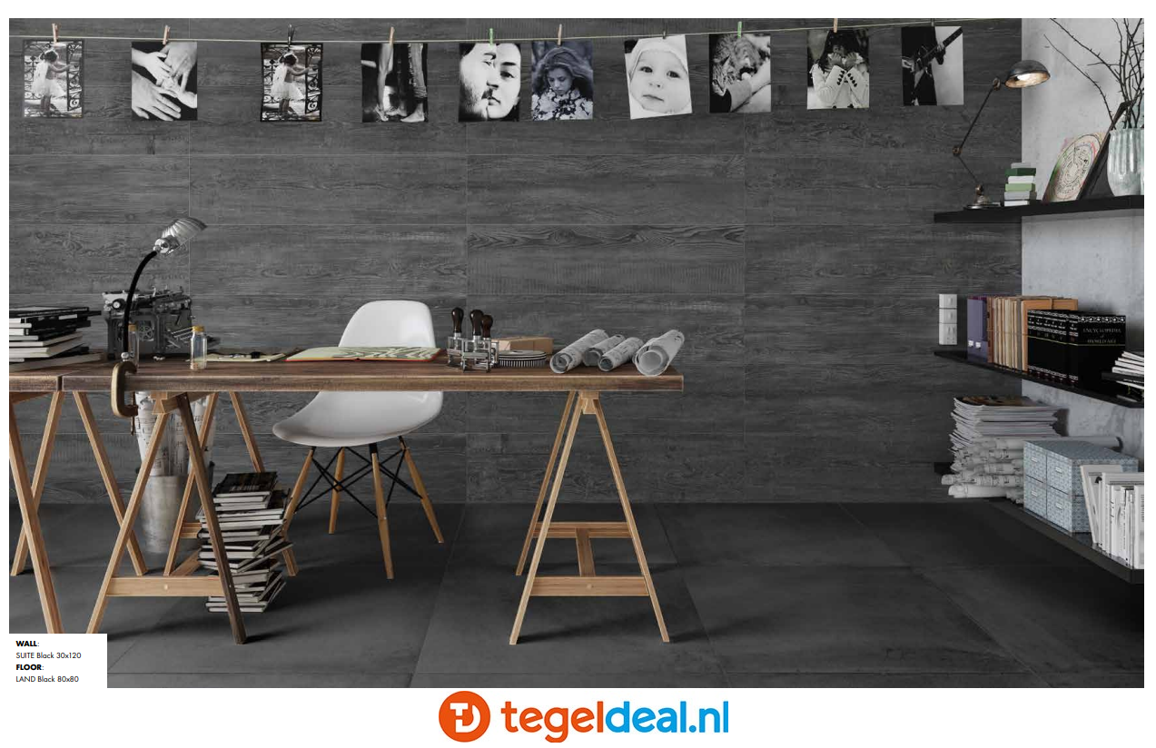 Castelvetro, Concept Land BLACK, 30x60 cm, CLD36R7
