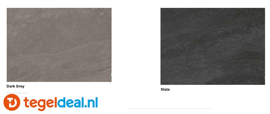 NovaBell Norgestone, Slate - Dark Grey, 30x60 cm, natuursteenlook wand- en vloertegels - €34,95/m2