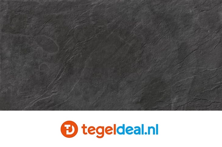 Supergres Stonework Ardesia Nera, 60x60 cm, natuursteenlook tegels