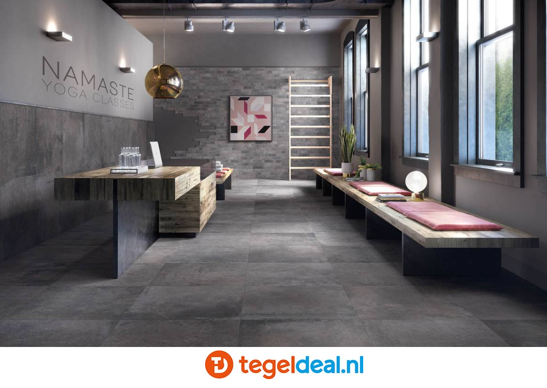 Supergres Story Dark, 60x60 cm, SDA6, natuursteenlook tegels