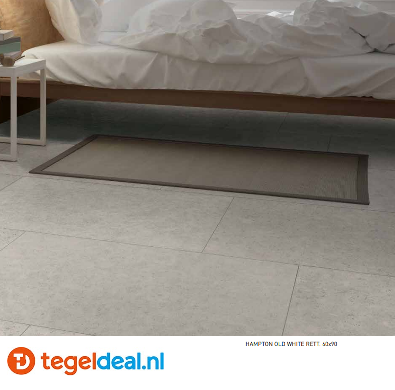 TRT SIL Ceramiche, Hampton OLD WHITE, 60x90x2 cm, terrastegels