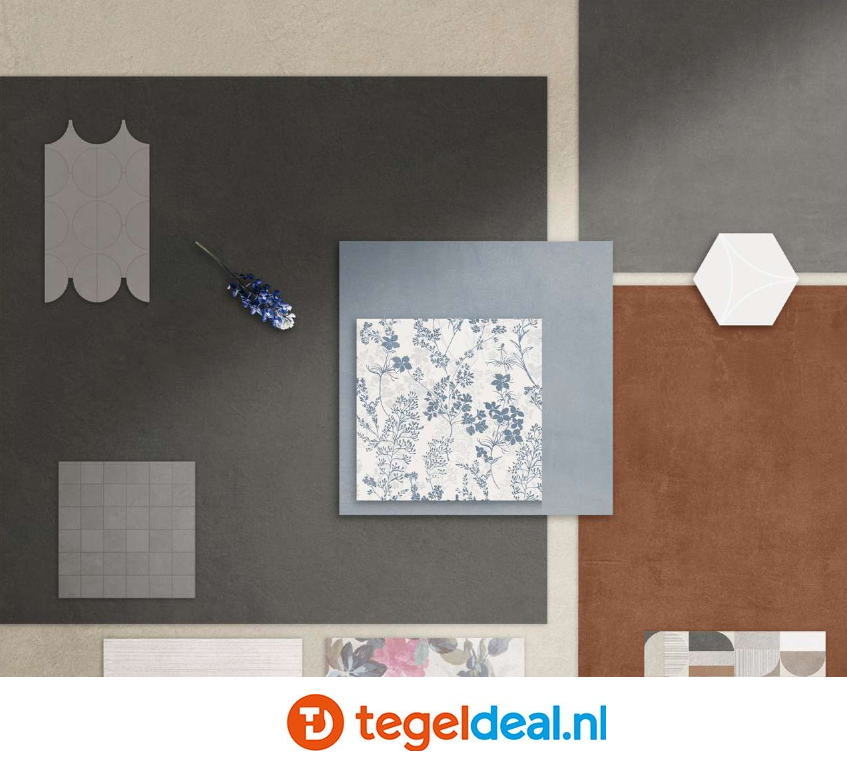 Marazzi Cementum ASH, 60x60 cm Nat., M9SU, cementlook tegels Marazzi Cementum ASH, 60x60 cm Nat., M9SU, cementlook tegels