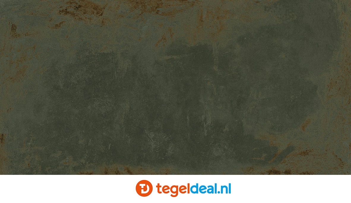 Aparici Flamed GREEN, 50x100 cm, metaallook tegels