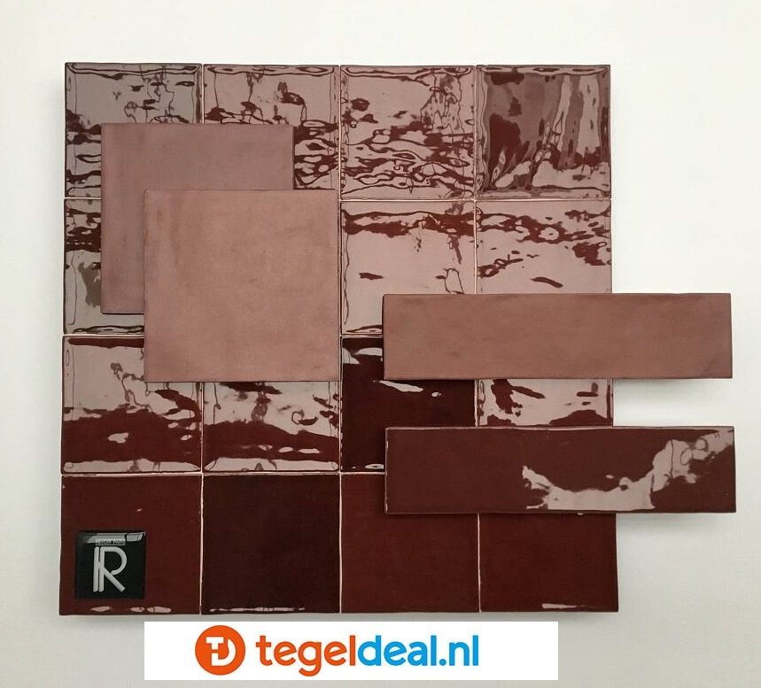 WDT Revoir Paris, Atelier Bordeaux, 10x10 cm glans WDT Revoir Paris, Atelier Bordeaux, 10x10 cm glans