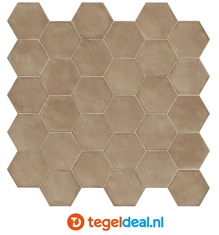 Marazzi ArtCraft COCCIO, 21x18 cm MGSY,  terracottalook hexagon tegels 