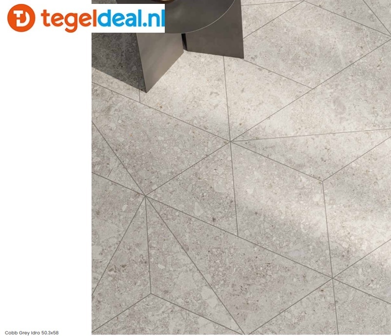 Supergres Cobb GREY, 60x120 cm ASST R10 RT, natuursteenlook tegels - €39,50 per m2 