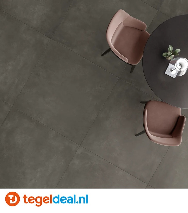KEOPE Plate ANTHRACITE, 60x120 cm, metaallook tegels