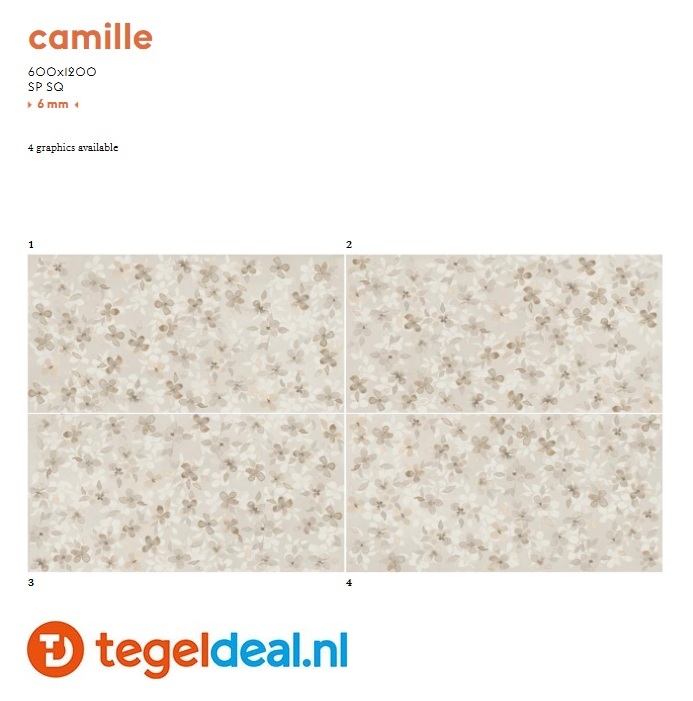 Mirage Papier, decoratieve wandtegels 60x120 cm Mirage Papier, decoratieve wandtegels 60x120 cm