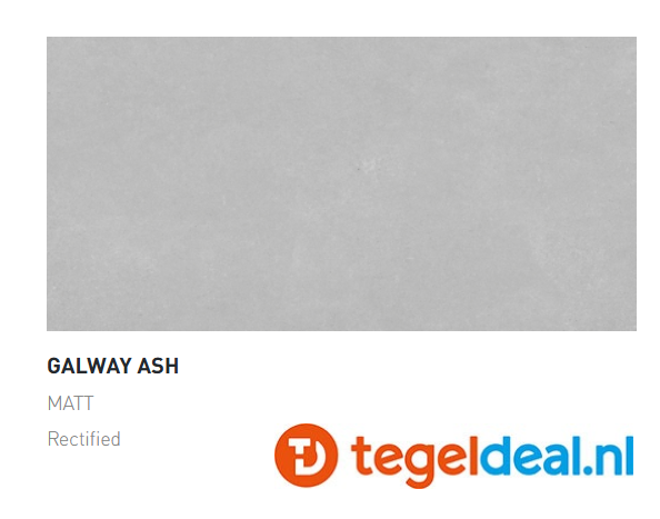 Argenta Galway, ASH, 60x120 cm, betonlook tegels - €39,50 / PalletDeal op aanvraag  